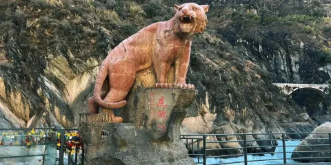 香格里拉一日遊-虎跳峽+哈巴雪山+獨克宗古城+納帕海
