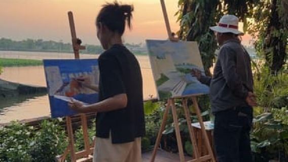 Painting by the River - Kalanan Riverside Resort