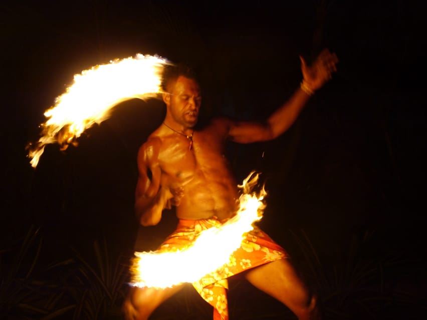 Fiji: Sunset River Cruise & Island Fire Dance Experience