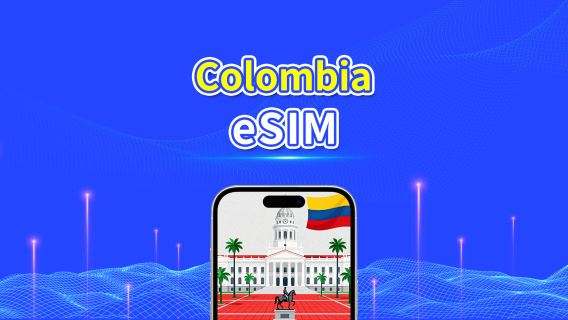 eSIM Kolombia | 4G | Paket Data Harian/Total | 1–30 hari | Penagihan 24 Jam | Kode QR
