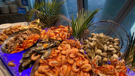 Ganton Tower TWIST Mediterranean Buffet Revolving Restaurant | 360° panoramic view of both sides of the Pearl River and CBD skyline, perfect for photography [includes admission ticket + skip the line]
