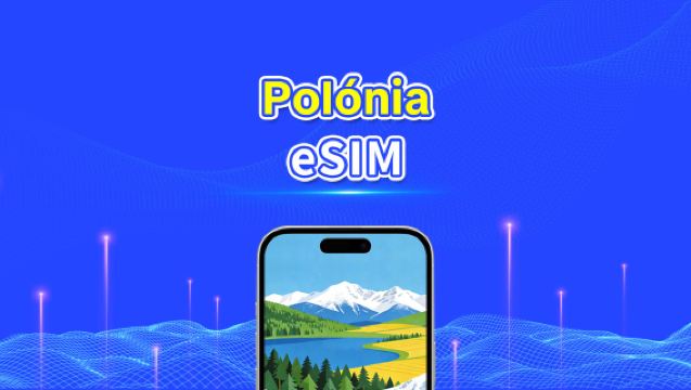 eSIM Polônia | Dados de alta velocidade | 5G/4G | Pacote diário/de dados | 24 horas | 1-30 dias | Código QR