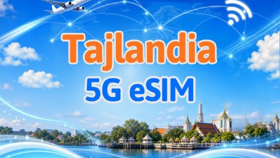 Tajlandia 5G eSIM | Obsługuje TikTok & ChatGPT | Dzienny pakiet danych / Pakiet danych łącznych | Rozliczanie co 24 godziny | 1–30 dni | Kod QR