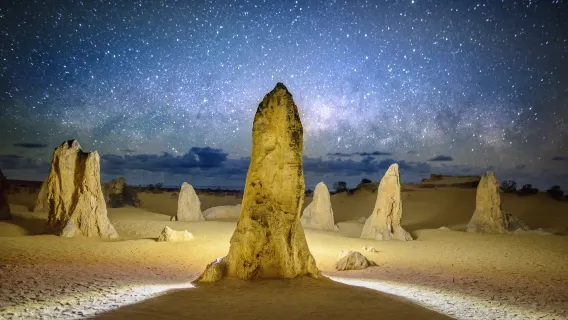 Tur Sunset dan Pengamatan Bintang di Pinnacles | Rute Utara Perth Australia ※ Tur Gabungan Bahasa Asing