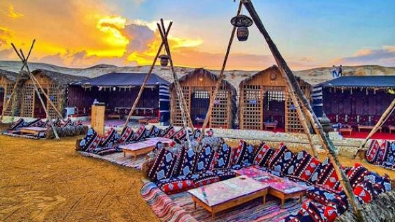 Nuit dans le désert avec dîner bédouin, café arabe et spectacle au départ du Caire