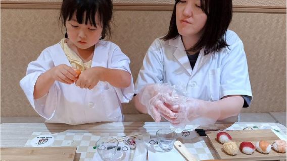 大阪：広々スタジオで寿司作り体験（当日OK！）