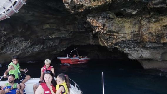 Rethymno: Speedboat Tour with Swim and Snorkel