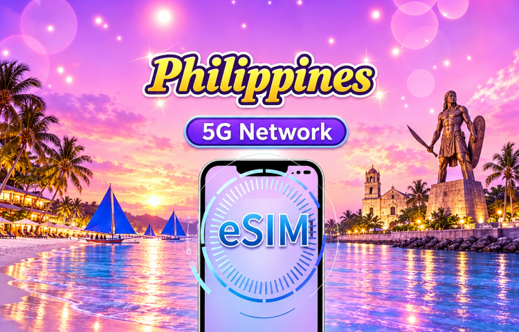 Philippines | 5G/4G eSIM | Daily/Data Package | 24-hour Billing | 1-30 Days | QR Code