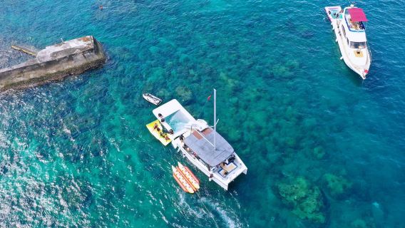 海南萬寧神州半島洲仔島網紅雙體帆船出海一價全含