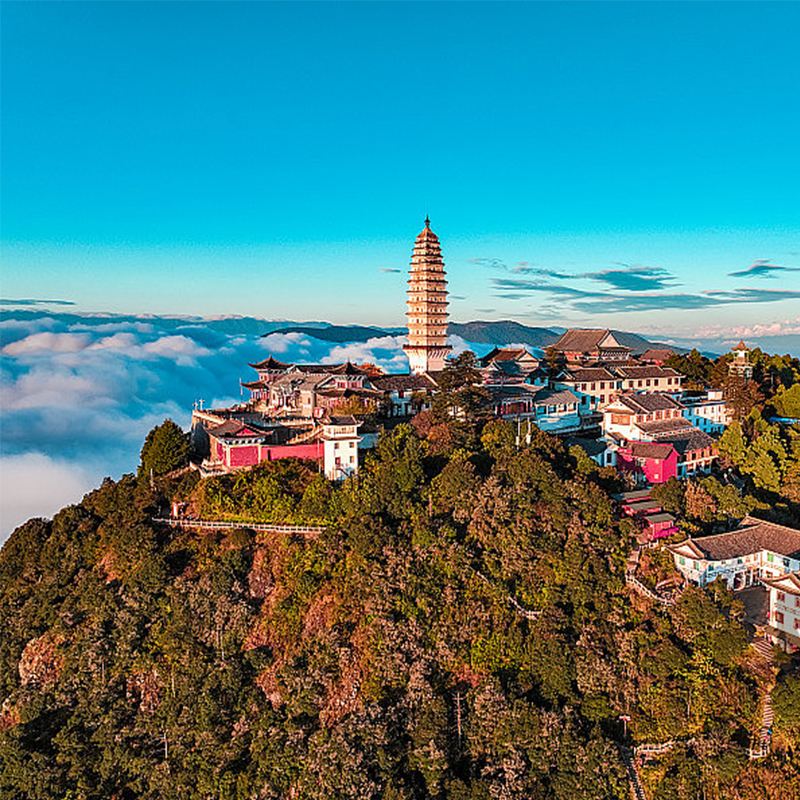 雲南大理雞足山一日遊【來回車+門票+索道+祝聖寺口電瓶車】