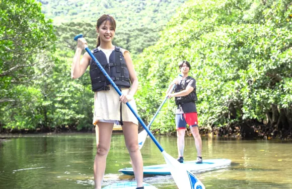 西表島 ADVENTURE PiPi│浮潛/SUP/獨木舟/溪降/巴拉蘇島/由布島旅遊綜合商店皮划艇6小時【【ADVENTURE PiPi 西表島】紅樹林SUP或皮划艇&由布島觀光】