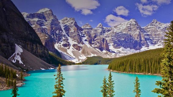 ทัวร์ 1 วันในทะเลสาบหลุยส์และทะเลสาบโมเรนจากแคลกะรี