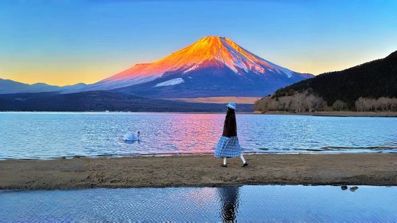 tour 1 ngày hai hồ nổi tiếng của núi Phú Sĩ, cửa hàng tiện lợi Lawson, cửa hàng đồng hồ Nikkawa và Công viên Oishi.|Nhóm nhỏ gồm 9 người