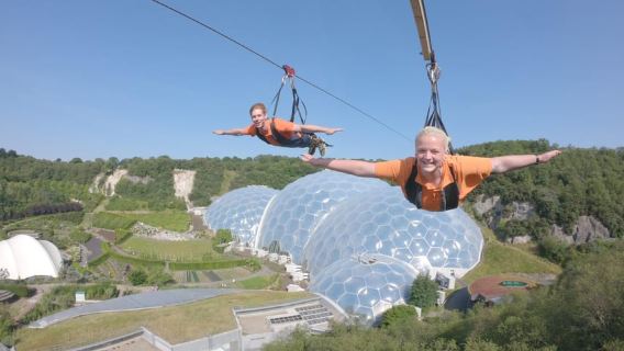 Cornwall: Seilrutschen-Erlebnis im Eden Project