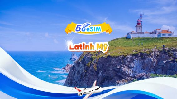 eSIM 4G/5G phổ thông tại Châu Mỹ Latinh | Gói ngày/Gói tổng thể | 1-30 ngày | QR code