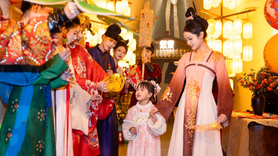 Shanghai xuyan · Tang dynasty immersive dining show | international theme | Tang palace music and dance + Hanfu makeup (optional)