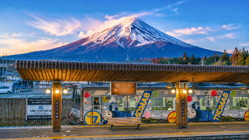 富士山列車雙湖一日遊·河口湖纜車·遊覽船·山中湖·淺間公園