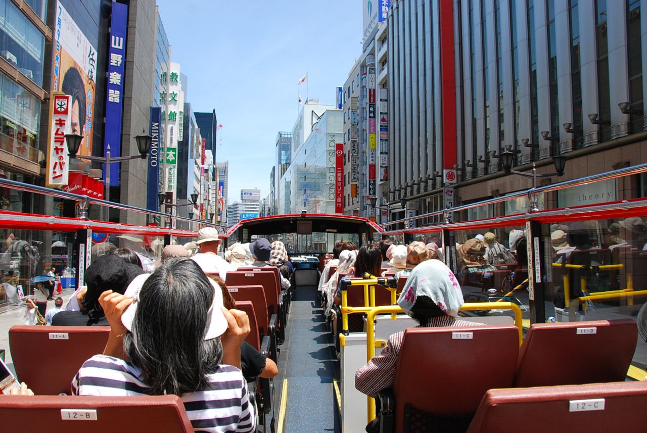 Giappone · Tokyo|Bus hop-on hop-off a due piani scoperto Tokyo SKY - Tokyo Sky Hop-on Hop-off Sightseeing Bus