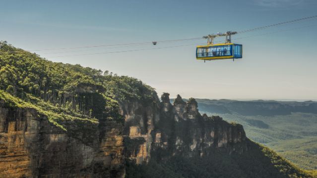 Lawatan sehari ke Taman Negara Blue Mountains Sydney dengan pemandu pelancong berbahasa Cina, pilihan memberi makan kanggaru dan berfoto bersama koala, pilihan pengangkutan tanpa kos tambahan