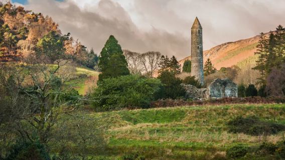 Glendalough, Wicklow Mountains, and Powerscourt Waterfall 1-day tour in Ireland|Including sheepdog show