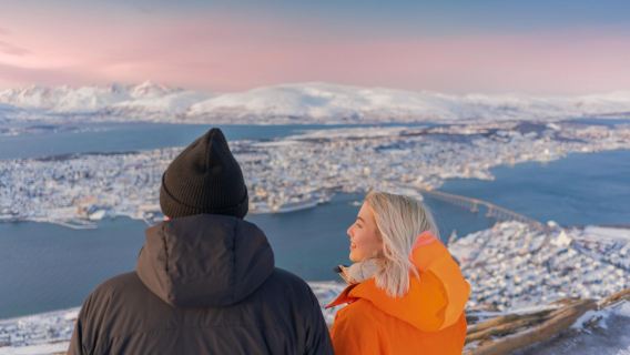 트롬 케이블카 당일 치기 여행, 노르웨이 [[시티 셔틀버스 + 왕복 티켓] / 케이블카 티켓]