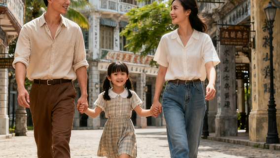 海口觀瀾湖華誼馮小剛電影公社-南洋潮​​景區旅拍【現場收片【全精修】攝影跟拍親子】