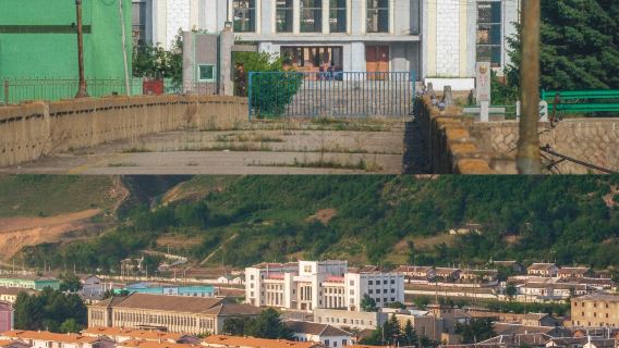 sewa kendaraan pribadi ke Yanji, Tumen, dan Hunchun di China, menawarkan pemandangan panorama tiga negara dari Fangchuan (pemandu wisata Inggris tersedia).