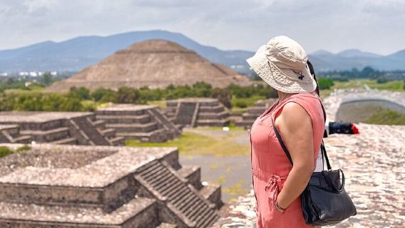 Teotihuacán sin paradas obligatorias. Sin tiendas ni restaurantes.