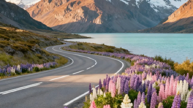 新西蘭特卡波湖+普卡基湖+庫克山國家公園+三文魚養殖場一日遊