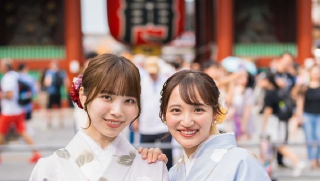 [Kimono Rental NANAKO Asakusa Branch] Basic Kimono/Furisode Rental/Photography Plans - Choose One of Five Options