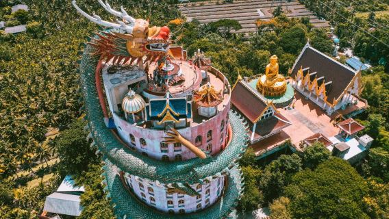 Tur Pribadi Kebun Binatang Samphran & Kuil Naga Raksasa dari Bangkok dengan Pertunjukan Buaya