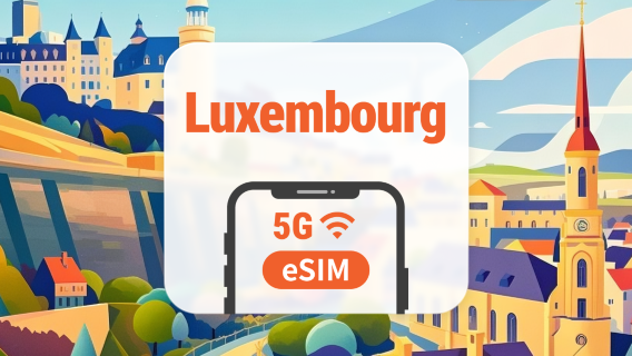 Luxembourg 5G eSIM | Dual Network • All AI & TikTok | 1–30 Days | QR Code