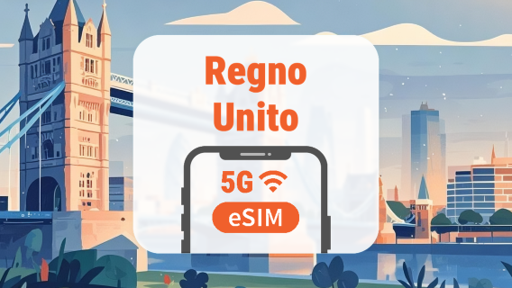 Regno Unito 5G eSIM | Tripla Rete • AI & TikTok | 1–30 Giorni | Codice QR