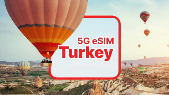 eSIM Turquie 5G | Forfait Journalier et Total | 1-30 jours | Facturation par 24H | code QR