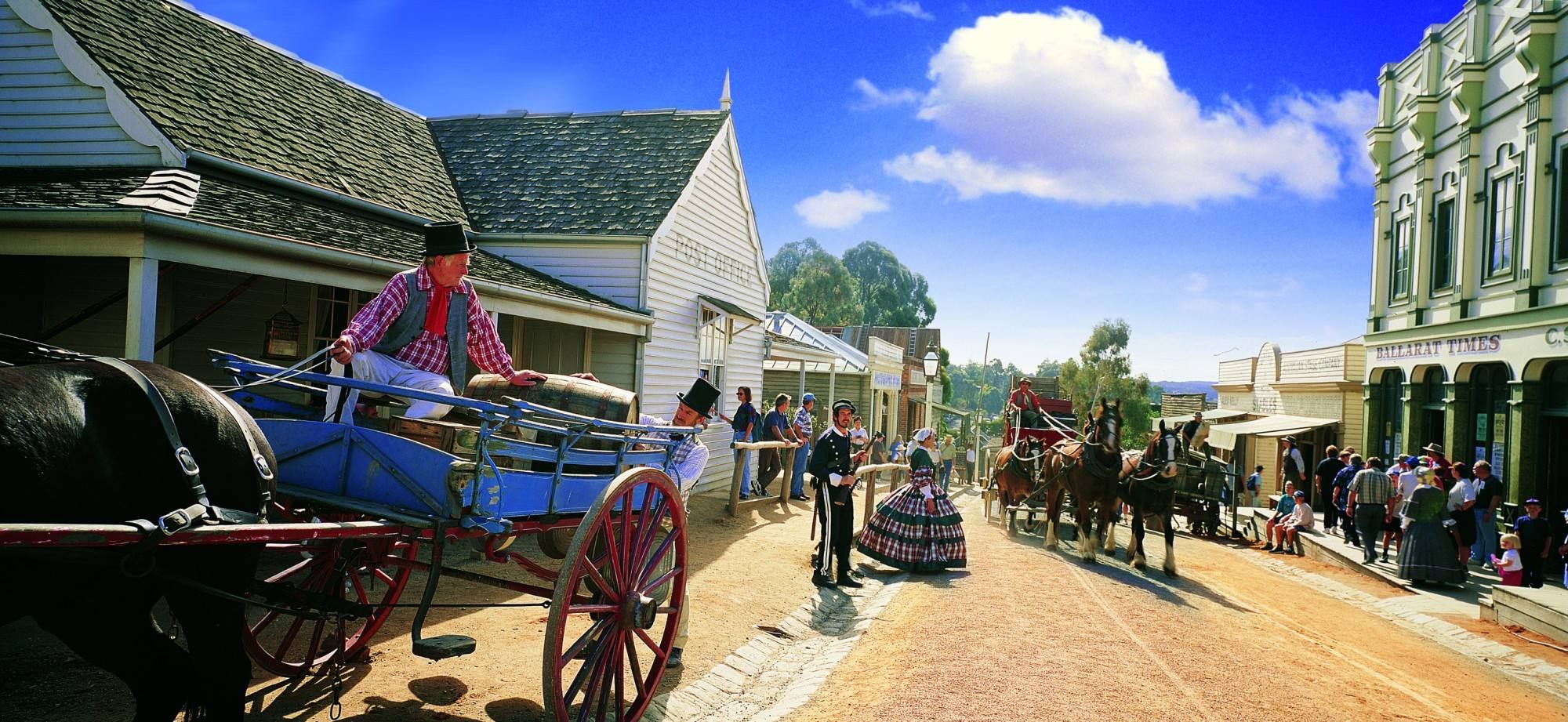 墨爾本+疏芬山+巴拉瑞特一日遊【威勒比莊園+金礦小鎮+精品團