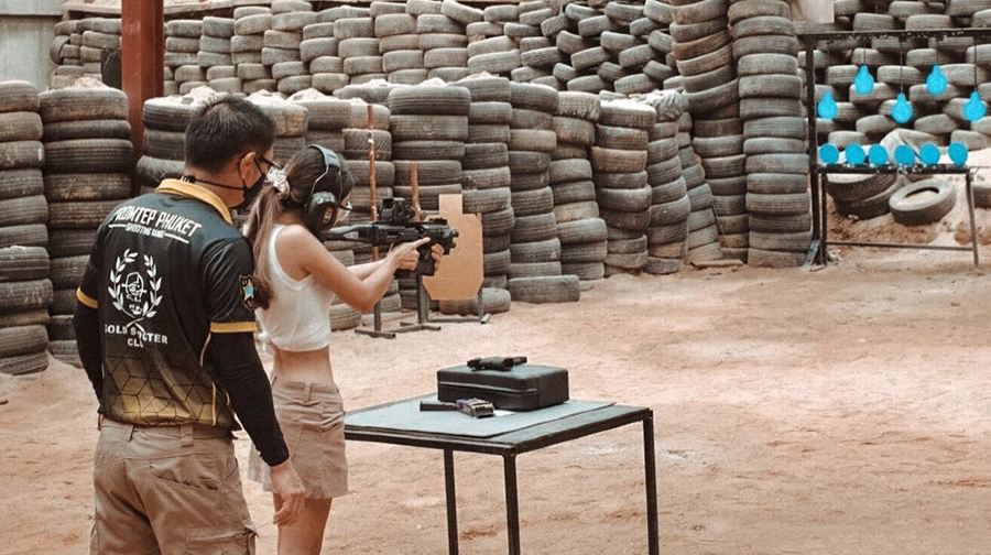 泰國布吉神仙半島射擊場Gold Shooter club芭東射擊場真人CS實彈射擊