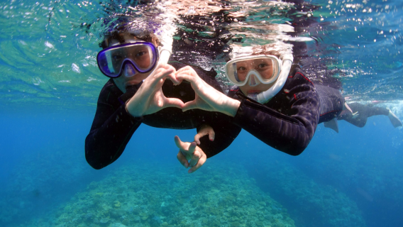 慶良間(沖縄、日本)|豪華セーリングクルーズ|半日シュノーケリング+バナナボート/パラセーリング