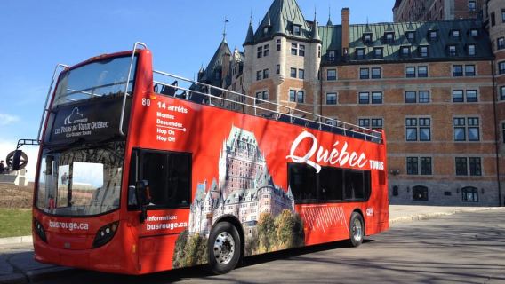 Città di Québec: tour in autobus a due piani scoperto con salita e discesa libera