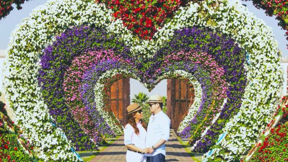 สวนมิราเคิลการ์เดน ดูไบ: ตั๋วเข้าชมแบบไม่ต้องต่อคิว + บริการรับส่งส่วนตัว