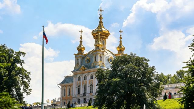 Rusia, St. Petersburg: Jamb Istana Musim Sejuk + Biara Smolny + Istana Peterhof | Boleh Disesuaikan※