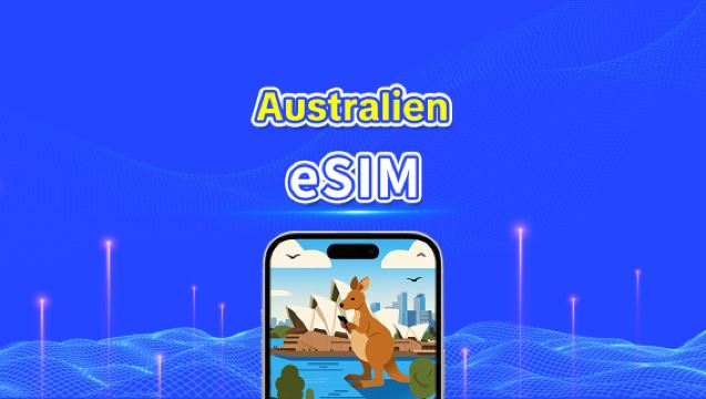 Australien eSIM | 4G/5G | Højhastighedsnetværk | Daglig / Samlet datapakke | 24-timers fakturering | 1-30 dage | QR-kode