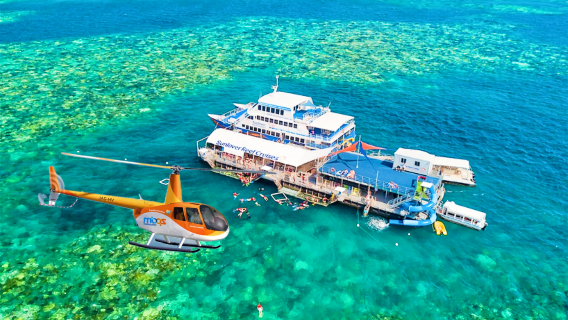 Passeio de um dia no cruzeiro Sunlover em Cairns pela Grande Barreira de Corais com parada prolongada | Opcional helicóptero