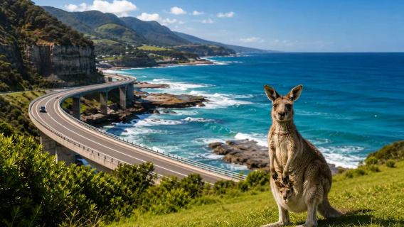 Jika tidak nampak kanggaru atau wombat, bayar balik penuh | Laluan Selatan Sydney Kiama + Jervis Bay + Lembah Kanggaru