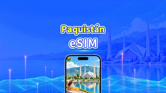 eSIM de Pakistán | 4G | Paquete de datos diario/total | 1–30 días | Facturación por 24 horas | Código QR