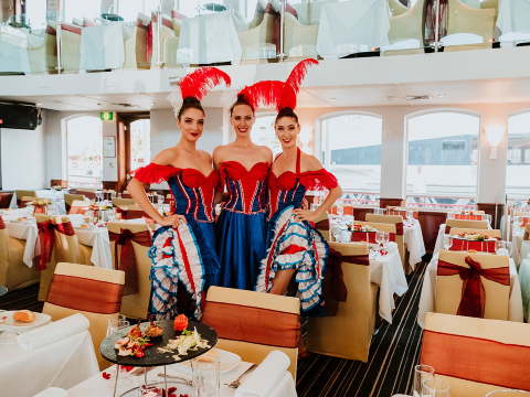 Makan Malam Kapal Pesiar di Darling Harbour Sydney [Pesta Malam Bintang/Pelayaran Pelabuhan/Tandai L
