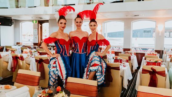 雪梨情人港達令港遊船晚餐夜遊【星光晚宴/海港巡遊/打卡地標/CaptainCook庫克船長Clearview玻璃頂/可靠窗】