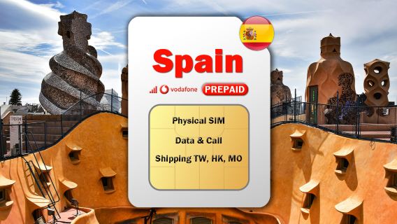 Spain Vodafone 4G SIM Card (Delivery to Taiwan, Hong Kong, and Macau)