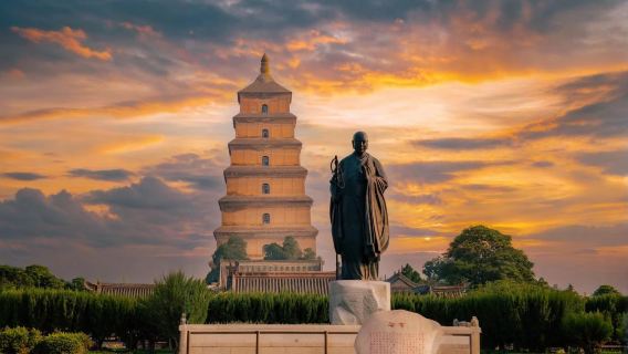 大慈恩寺+大雁塔半日遊【含門票/90分鐘深度導覽/藍牙耳機】