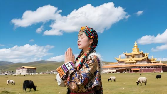 Shangri-La + Ganden Sumtseling Monastery Day Tour [Tiger Leaping Gorge + Prayer Flags + Chieftain Banquet + Return Expressway]