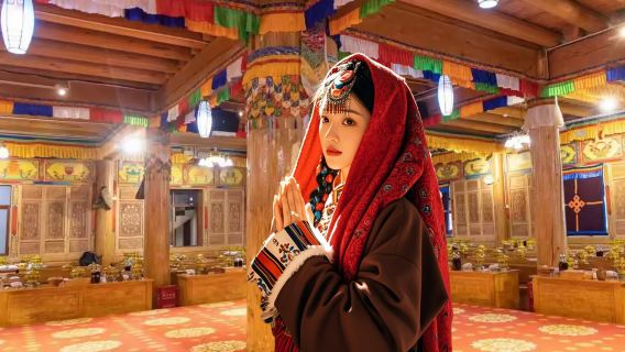 香格里拉阿丫土司宴（特色美食+藏族風情宴+篝火晚會）可選接送